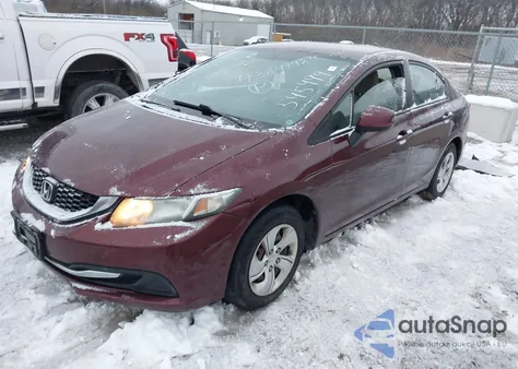 2013 Honda Civic Lx from USA, damaged, VIN 2HGFB2F53DH545499